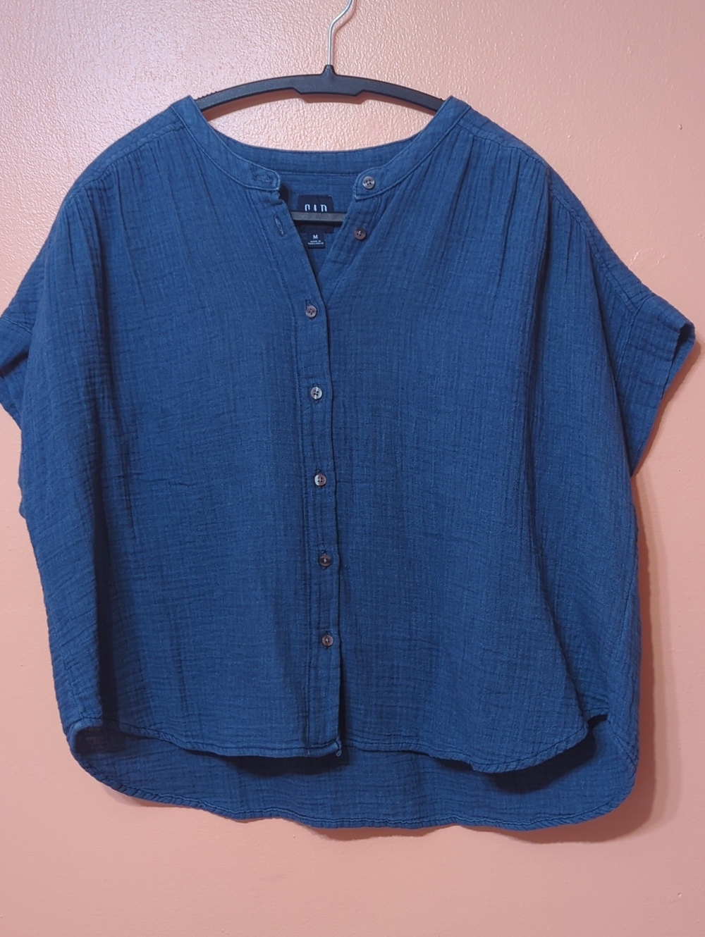 Gap Cotton Gauze Denim Shirt M - Picture 3 of 8